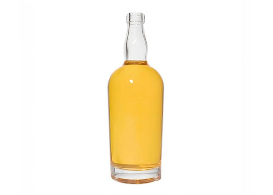 whisky bottle 700ml round glass bottle with wooden cork 1