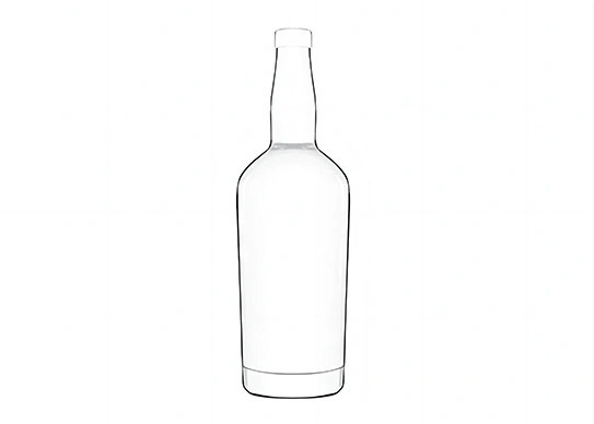 whisky bottle 700ml round glass bottle with wooden cork 3