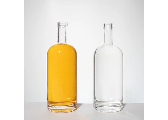 700ml vodka rum bottle gin packing nice round glass bottle 2