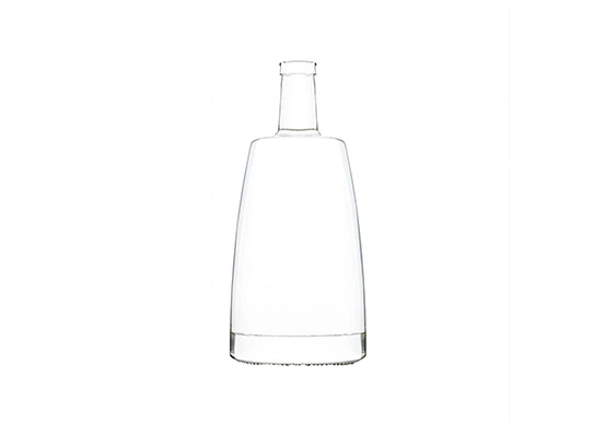 tequila bottle 700ml empty extra flint glass flat oval shape 2