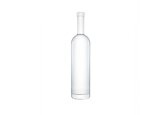 Cylinder Ice Wine Bottle 700ml Cork Stopper Finish Glass Bottle