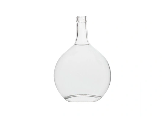 Gin Packing Oval Shape Premium 700ml Glass Bottle