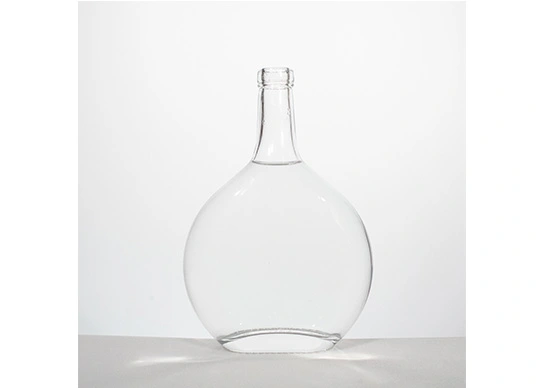 gin packing oval shape premium 700ml glass bottle 2