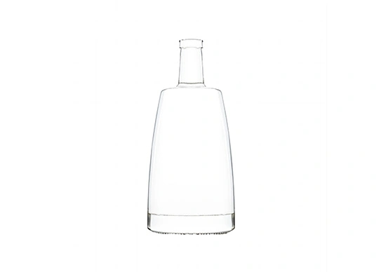 Tequila Bottle 700ml Empty Extra Flint Glass Flat Oval Shape