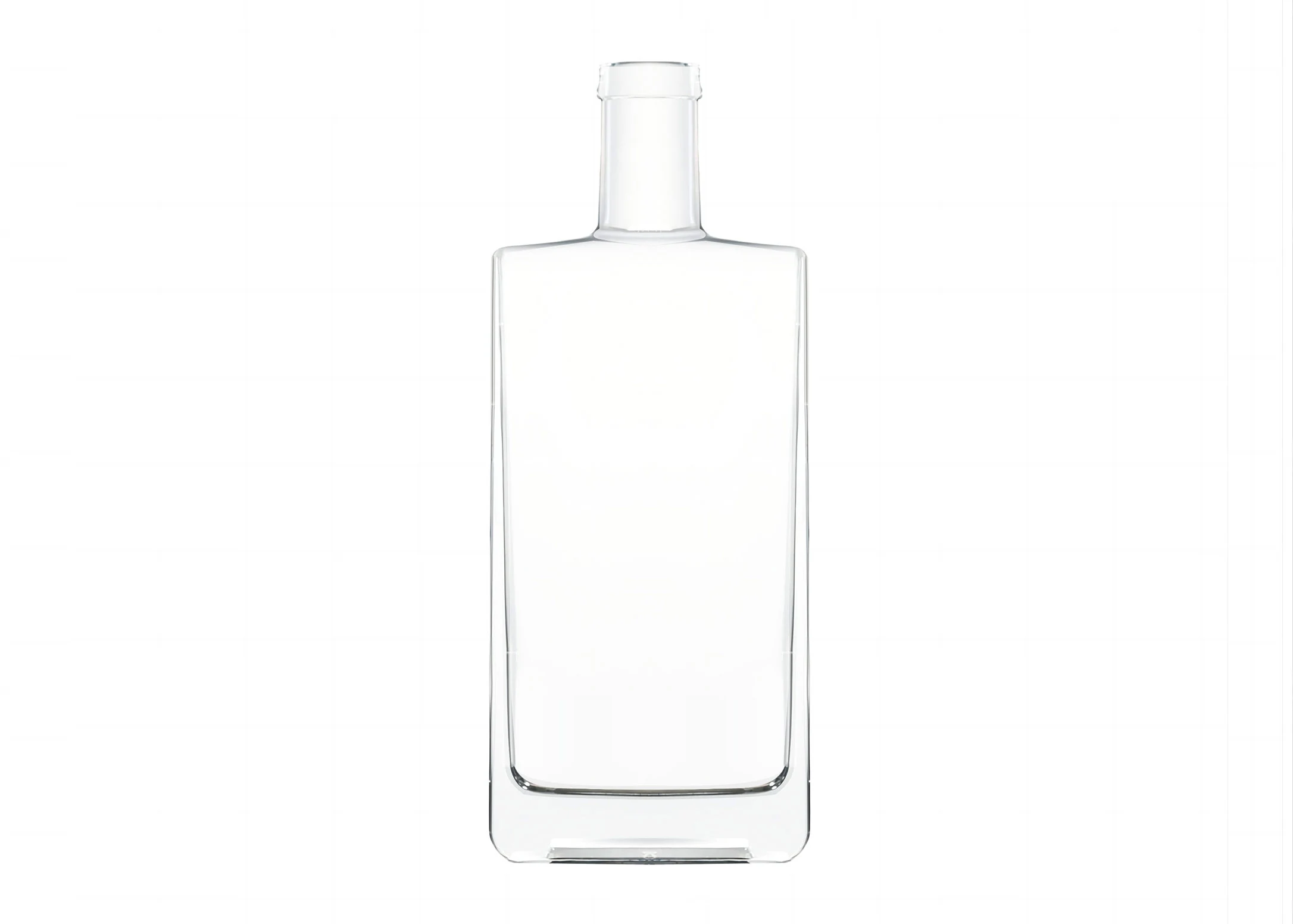 rectangle glass bottle 500ml extra flint glass t cork top 1