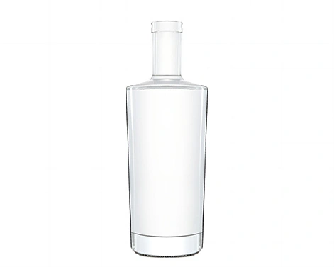 1000ml Round Crystal Glass Bottle Gin Liquor Packaging