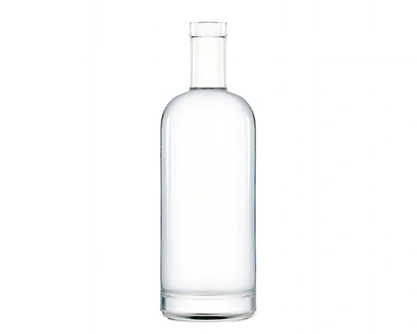 1000ml Premium Spirits Packaging Round Glass Bottle