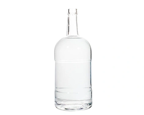 New 1000ml Round Vodka Bottle Extra Flint Glass