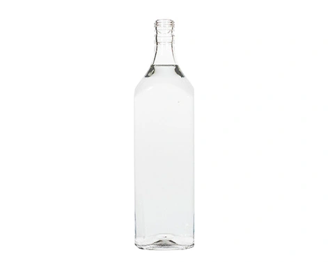 1000ml Square Glass Liquor Bottle Ropp Cap