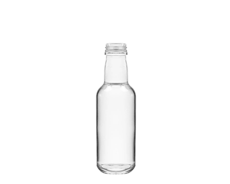 50ml Small Size Normal Flint Cylindrical Round Gin Bottle