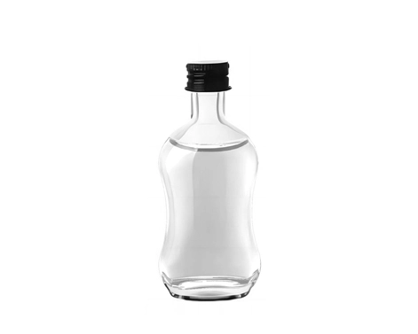 50ml Slim-Waisted Glass Vodka Gin Rum Tequila Bottle with GPI Cap for Liquor Packing