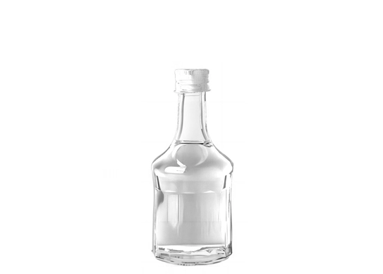 50ml Unique Brownie Screw Cap Glass Bottle