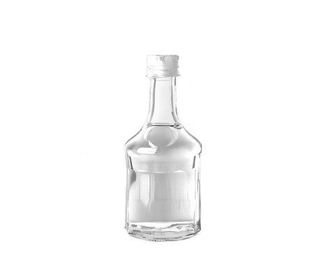 50ml Unique Brownie Screw Cap Glass Bottle