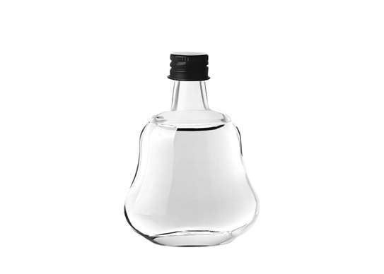 RSG Empty Mini 50ml Liquor Flat Glass Brandy Rum Gin Bottle with GPI