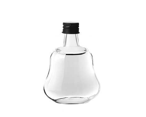 RSG Empty Mini 50ml Liquor Flat Glass Brandy Rum Gin Bottle with GPI