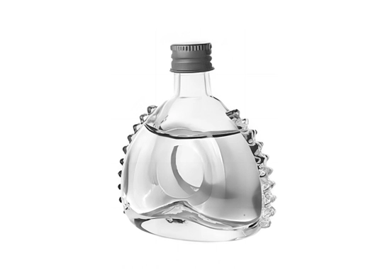 Unique and Elegant 50ml Triangle Glass Bottles with Screw Caps for Various Spirits